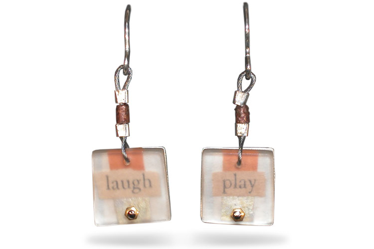 laugh/play earrings