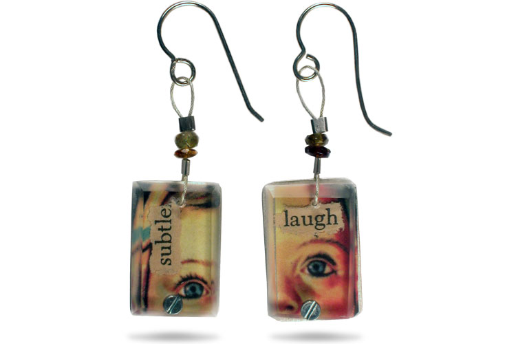 subtle/laugh earrings