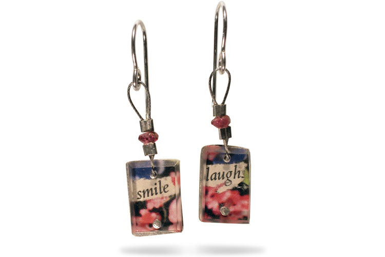 smile/laugh earrings